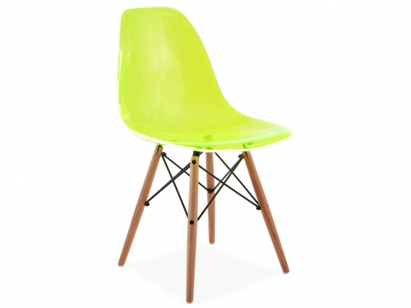 DSW Stuhl - Durchsichtig Grün