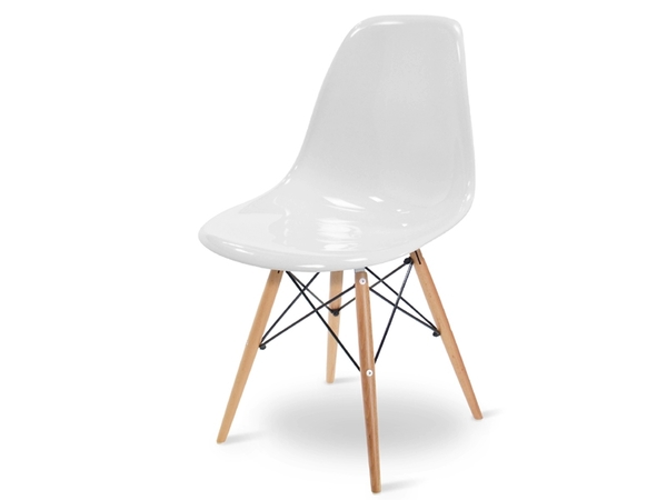 DSW Stuhl - Weiß Glänzend