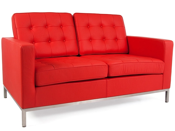 Lounge Knoll 2 Sitzer - Rot